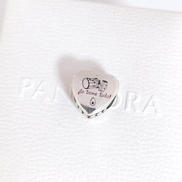 Pandora Dominican Republic Flag Heart Charm Bead S925 Silver with box - Picture 7 of 7